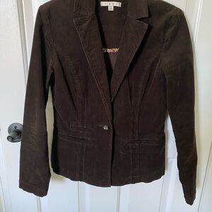 Cabi Women’s Corduroy Fitted One Button Blazer